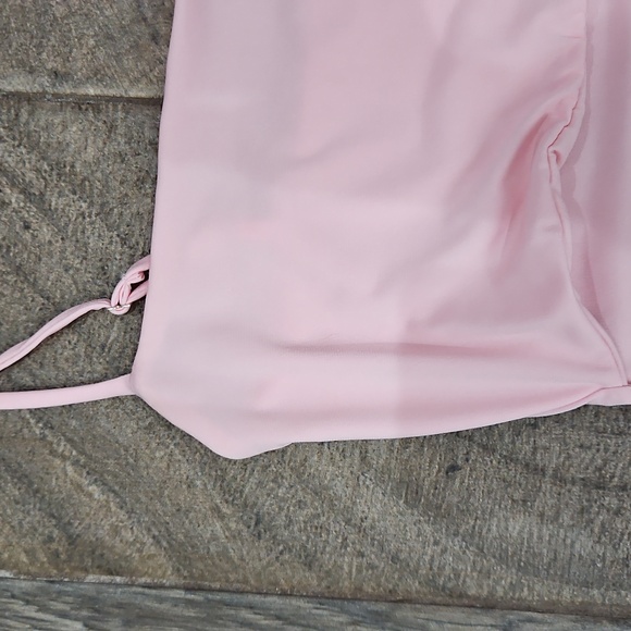 Lucy In The Sky Bodycon Pink Ruched Dress Open Stomach Size Small - Picture 4 of 6